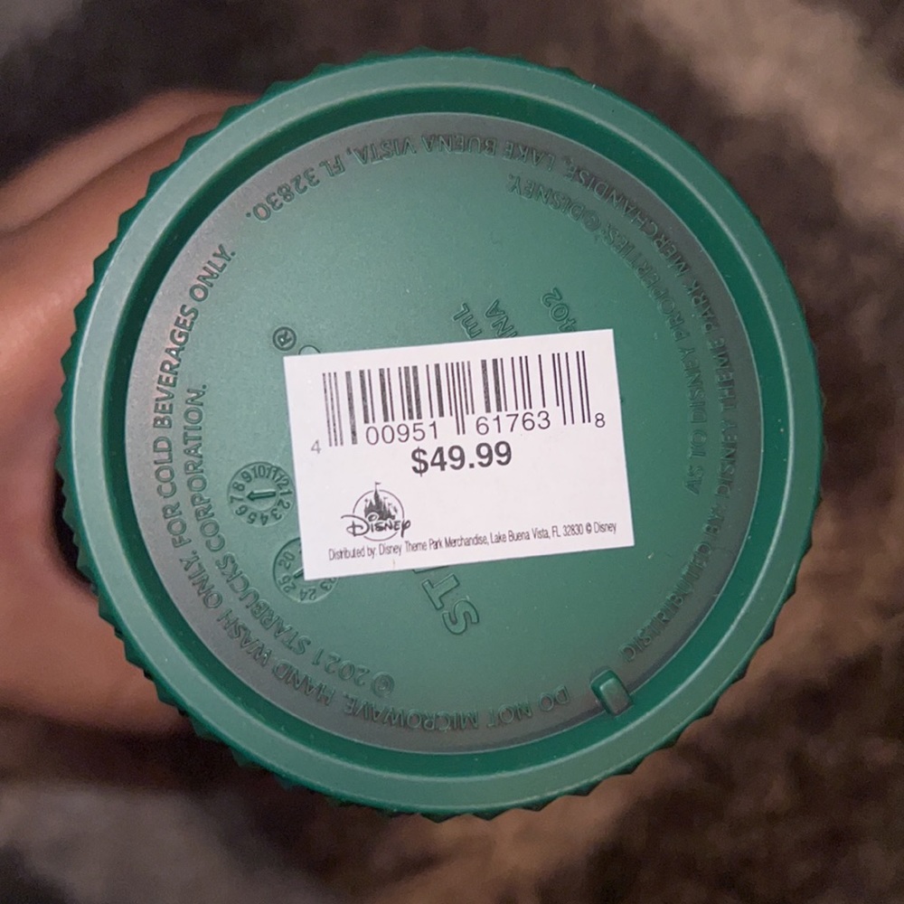 NWT Red & Green Christmas Mickey Starbucks Tumbler - Picture 3 of 3
